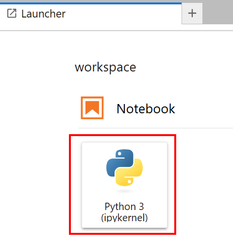 Select a Python 3 notebook