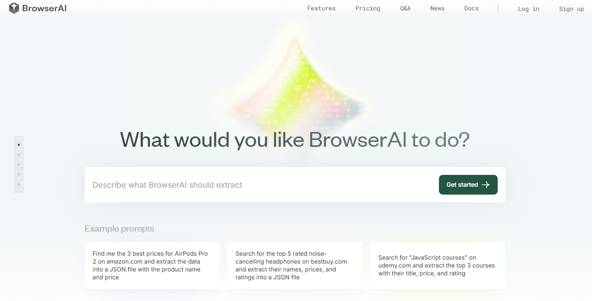 BrowserAIウェブサイト