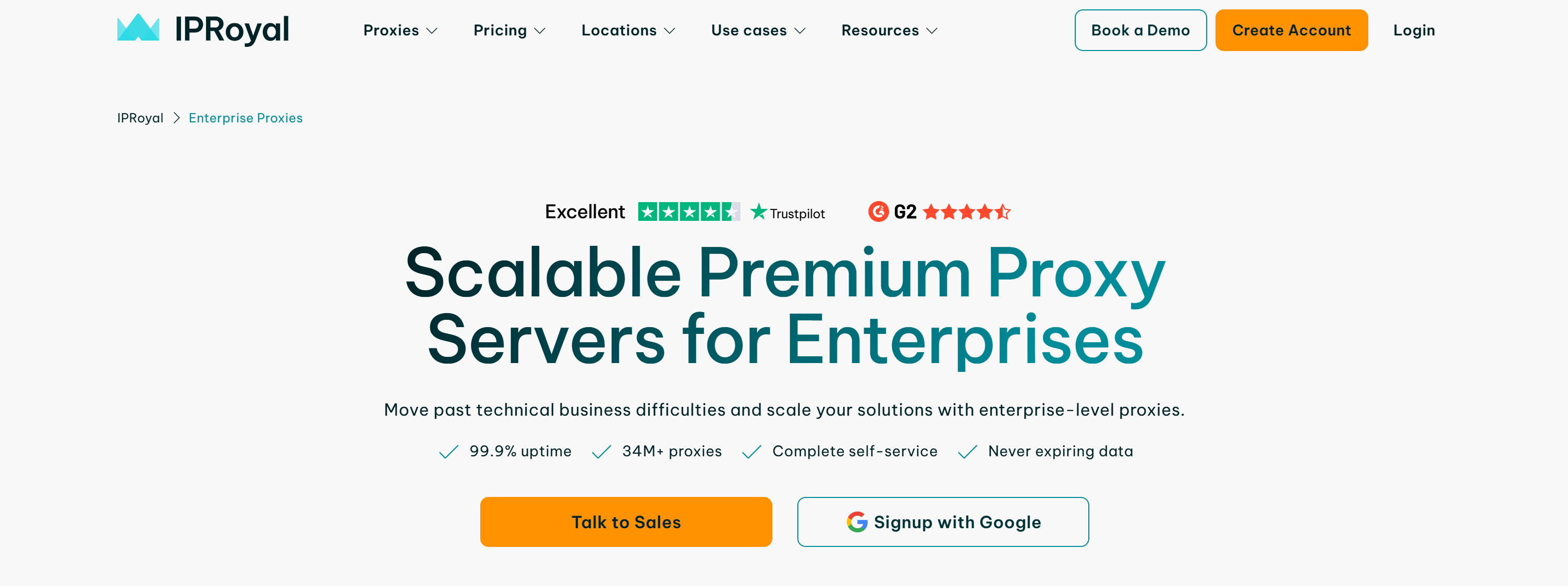 IPRoyal's proxy services