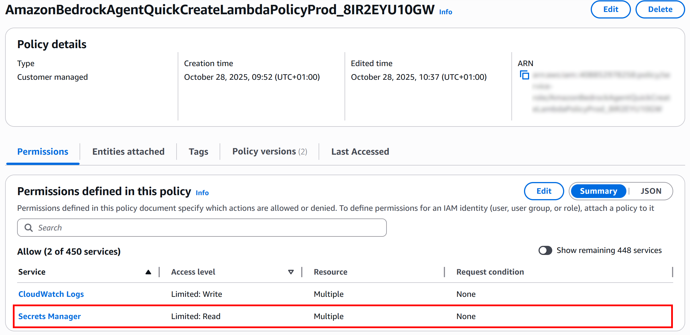 Note the “Secrets Manager” option