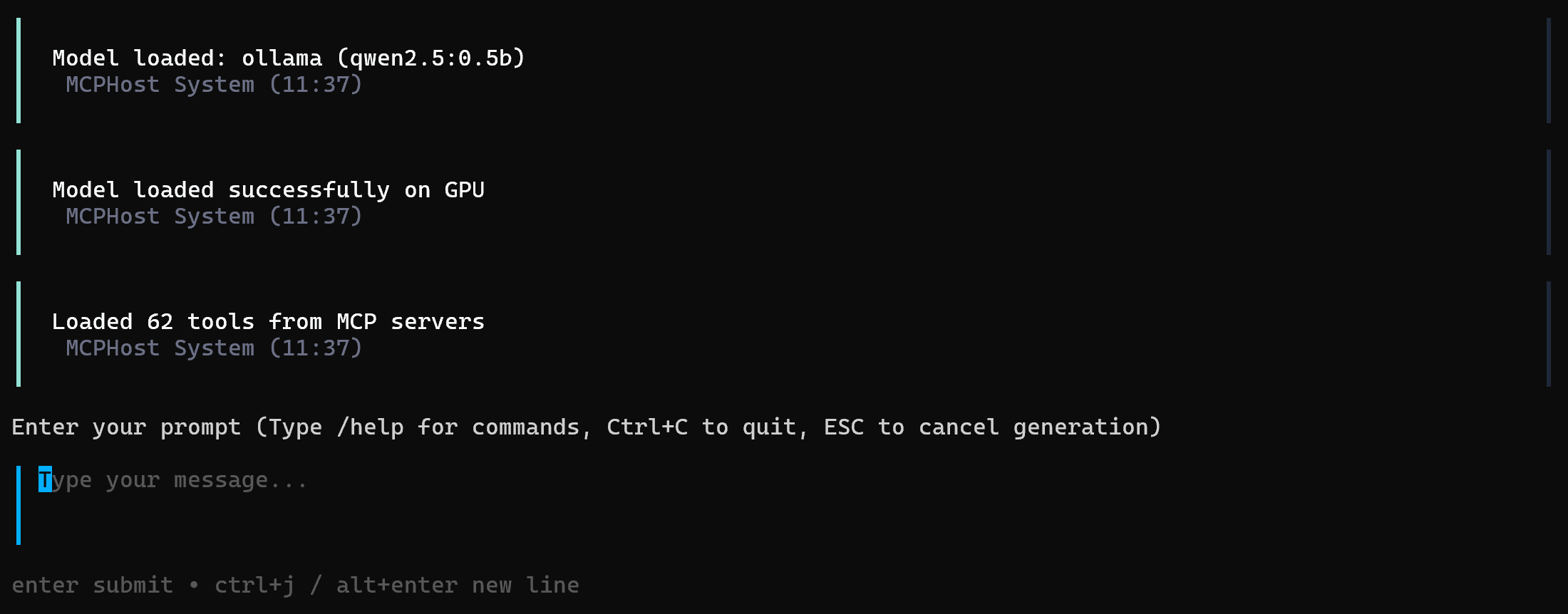 Note the 60+ tools now available from MCP servers