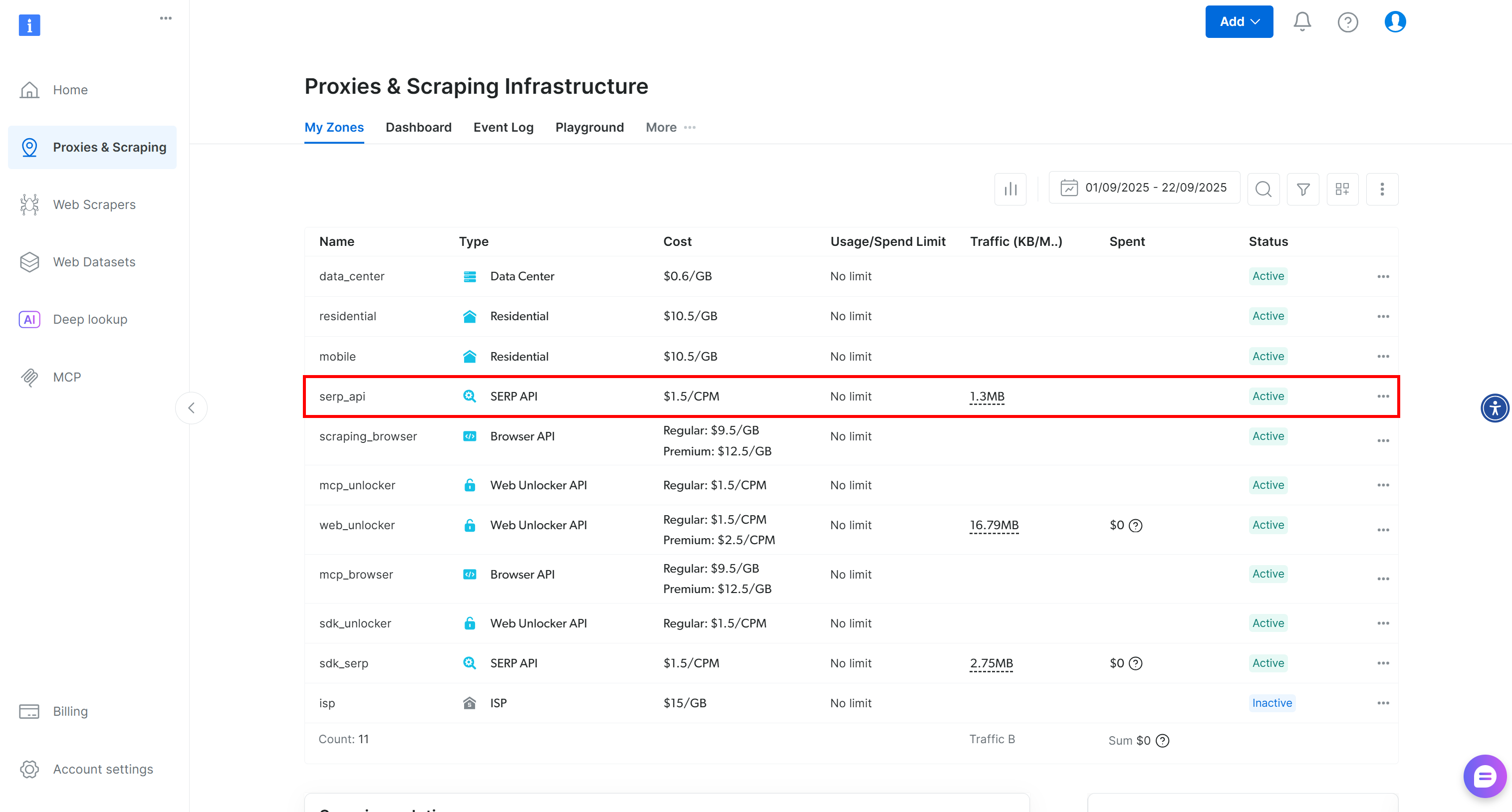 Note the “serp_api” row in the table