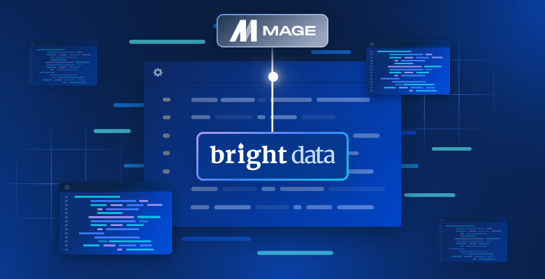 Mage AI with Bright Data blog image
