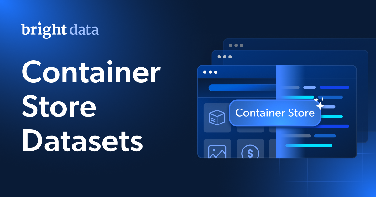 Container Storeデータセット - 13,000件以上のレコードが利用可能