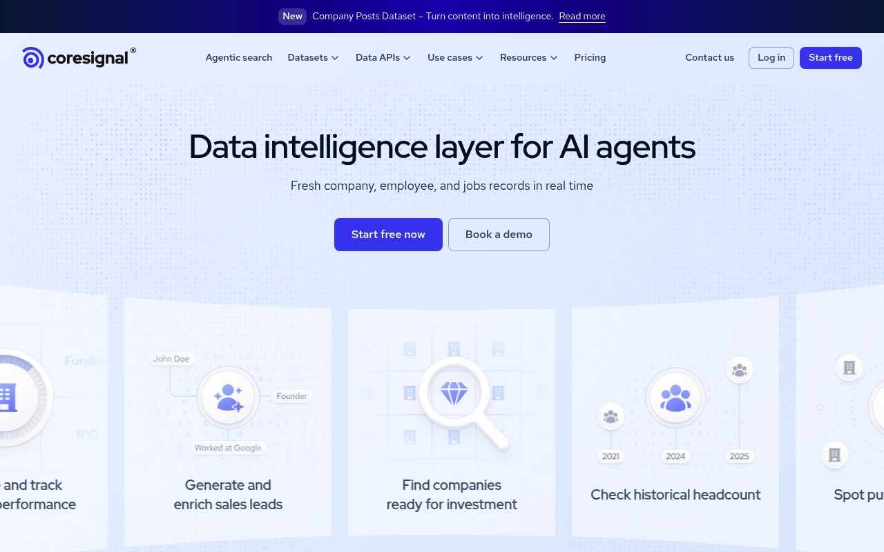 Coresignal B2Bデータ API